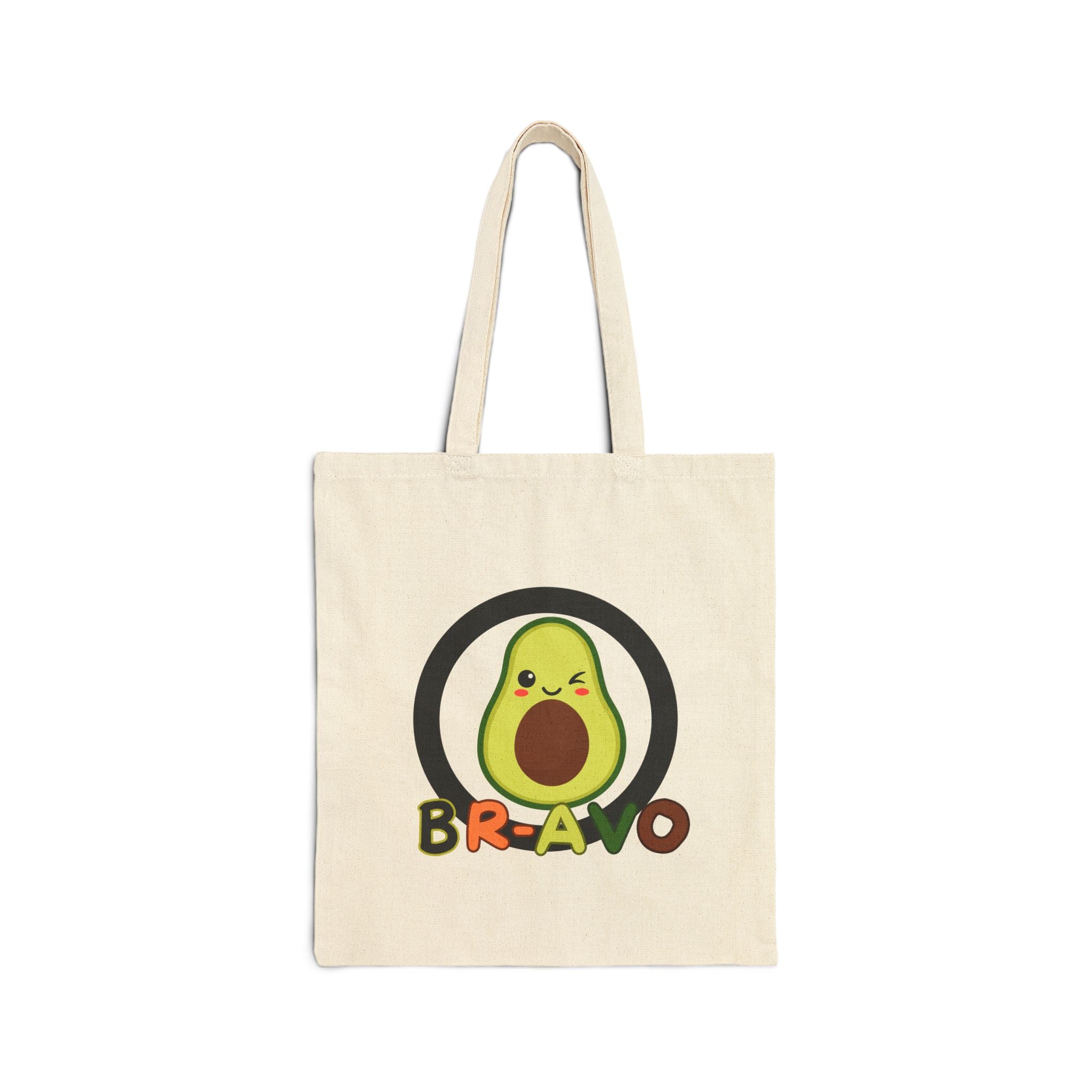 Br-avo Cotton Canvas Tote Bag.